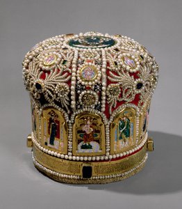 Geringskrone prydet med perler og ædelsten, 1600-tallet