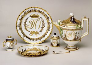 Orlov teservice fra den kejserlige porcelænsfabrik, St. Petersborg, ca. 1765 (porcelæn) (se også 74497)