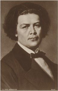 Portræt af Anton Rubinstein af Russian School
