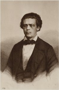 Portræt af Anton Rubinstein af Russian School