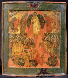 Transfigurationen (tempera på panelet) af Russian School