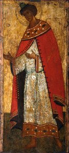 Saint Prince Gleb, 1400-tallet. af Russian icon.