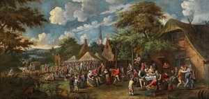 Landsbymesse, um 1700. af Rutger Verburgh