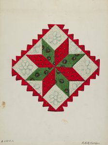 Quilt Block, ca. 1936.