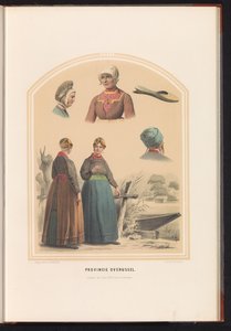 Traditionel dragt i Overijssel, 1857 Provinsen Overijssel / XXVI (titel på objektet) af Ruurt de Vries