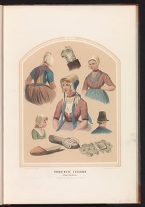 Traditionel kostume fra øen Walcheren i Zeeland, 1857 Zeeland provinsen. Øen Walcheren / XXXI (titel på objektet)