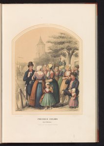 Traditionel kostume af øen Walcheren i Zeeland, 1857 Zeeland provinsen. Øen Walcheren / XIII (titel på objektet)