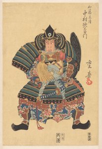 Nakamura Utaemon III som Katô Masakiyo i scenestykket 