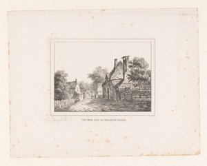 Udsigt i landsbyen Velsen Vue-pris i landsbyen de Velsen (titel på objekt) af S.F. Sanders