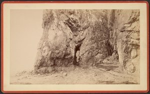 Split Rock fra nord, Mt. Desert. af S.R. Stoddard