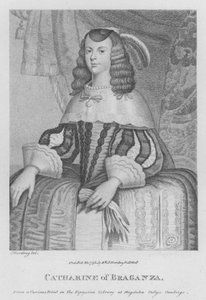 Katarina af Braganza (gravering) af S. (after) Harding