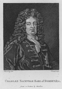 Charles Sackville, jarl af Dorset osv. (gravering) af S. (after) Harding