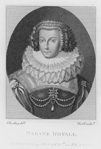 Madame Royale, datter af Henrik IV af Frankrig (gravering)