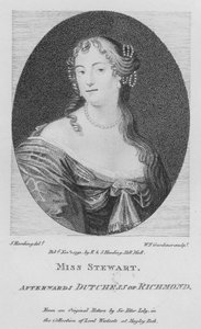 Miss Stewart, bagefter Dutchess of Richmond (gravering)