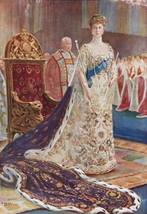 Queen Mary i kroningsdragt