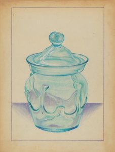 Glasbeholder af S. Brodsky