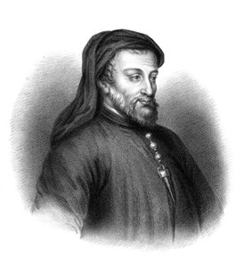 Geoffrey Chaucer, engelsk forfatter, digter, filosof, bureaukrat og diplomat fra det 14. århundrede.