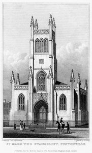 Church of St Mark the Evangelist, Pentonville, Islington, London, 1828.