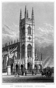 St Lukes Church, Chelsea, London, 1828.