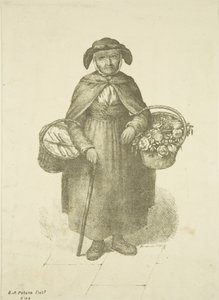 Old Kingswood Flower Seller, c.1828dani af S. or D. A. Peters