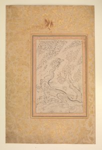 Drage og skyer, ca. 1600. af Sadiqi Beg.