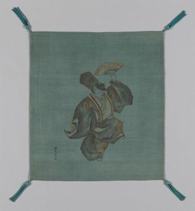 Fukusa gaveomslag, Japan, sen Edo-periode 1789-1868, begyndelsen af det 19. århundrede af Saeki Ganryô