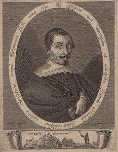 Portræt af Jacob Judah Leon 1602-1675 af Salom Italia
