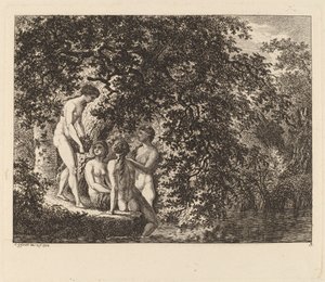 Pige, der bærer en kurv med frugt, 1770.