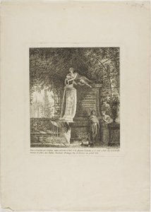 Den espalierede fontæne, frontispice fra Paysages Dédiés à M. Warelet af Salomon Gessner