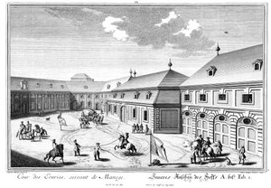 Udsigt over Marstallhof af Salomon Kleiner