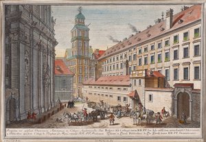 Den dominikanske kirke med observatorium i Postgasse af Salomon Kleiner