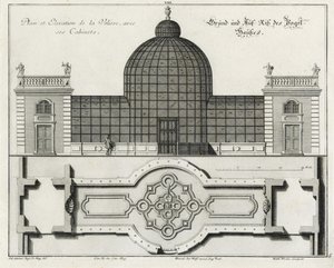 Grundplan og opstalt af fuglehuset i "Little Garden" af Salomon Kleiner
