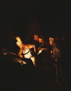 Pontius Pilatus nægter at ændre inskriptionen, der skal placeres på Kristi kors, 1641 af Salomon Koninck