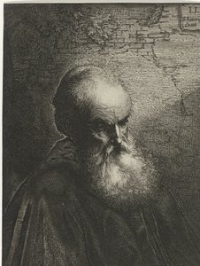 Portræt af en gammel mand med skæg af Salomon Savery