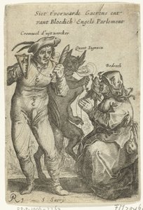 Tegneserie af Cromwell, ca. 1652-1654 Siet t