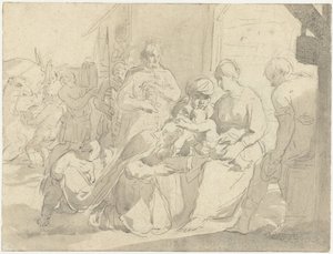Tilbedelse af kongerne af Salomon de Bray (attributed to)