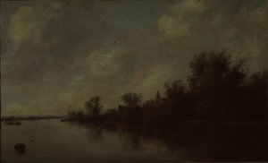 Flodudsigt, 1631 af Salomon van Ruisdael or Ruysdael