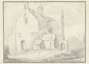 romansk kirke af Salomon van Ruysdael (possibly)