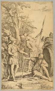 Alexander besøger Diogenes af Salvator Rosa