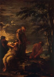 Demokrit og Protagoras, 1663-1664 af Salvator Rosa