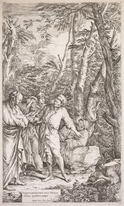 Diogenes og hans bæger af Salvator Rosa
