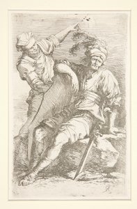 Diverse figurer (suite) af Salvator Rosa