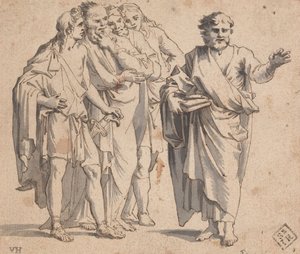 Figurgruppe af Salvator Rosa