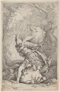 Jason og dragen af Salvator Rosa
