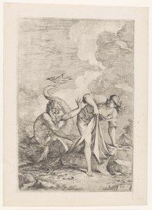 Scylla flygter fra Glaucus af Salvator Rosa