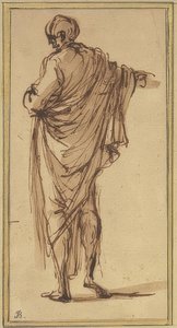 Stående tilbage figur af Salvator Rosa