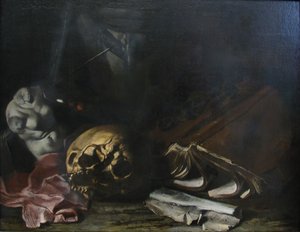 Stilleben af Salvator Rosa