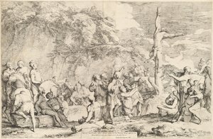 Korsfæstelsen af Polykrates af Salvator Rosa