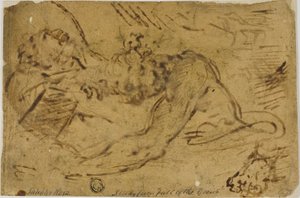To grappling-figurer af Salvator Rosa