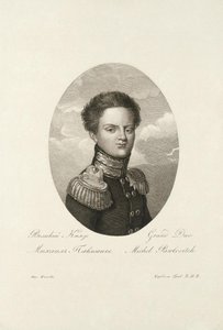 Storhertug Michael Pavlovich af Rusland 1798-1849, 1814 af Salvatore Cardelli